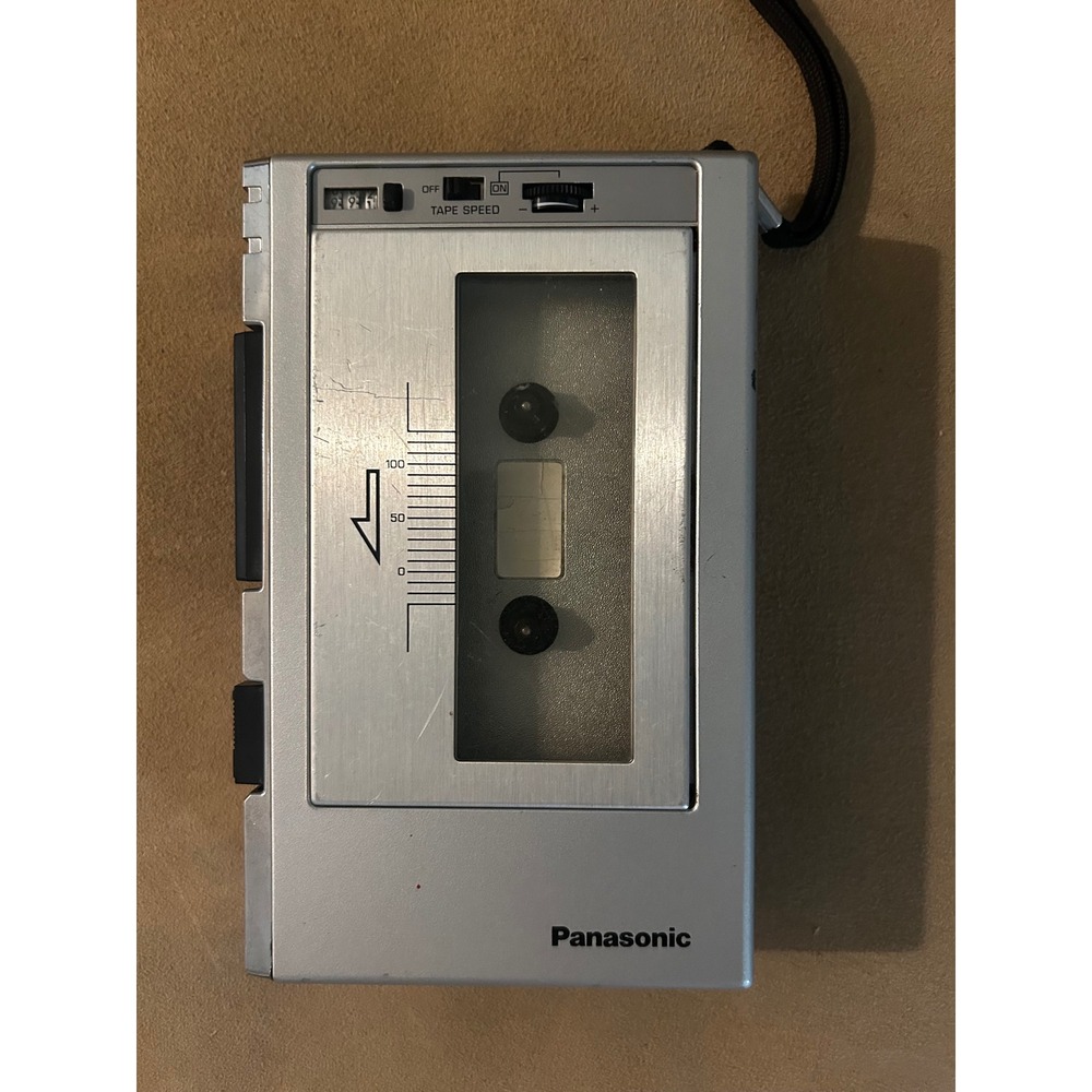 TESTED Panasonic RQ-337 Portable Cassette Recorder Silver Vintage Made in Japan